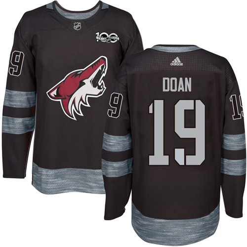 Herren Arizona Coyotes Eishockey Trikot Shane Doan #19 Authentic Schwarz 1917-2017 100th Anniversary